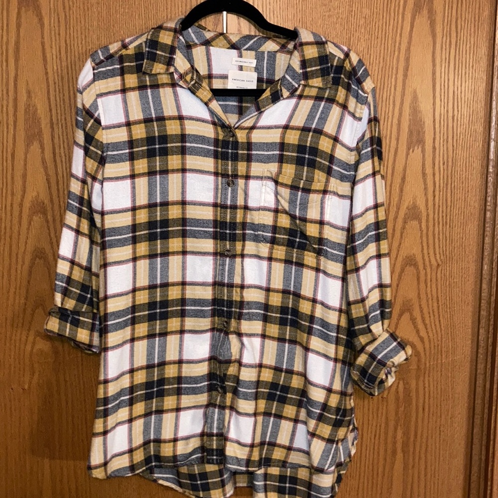 Plaid button up